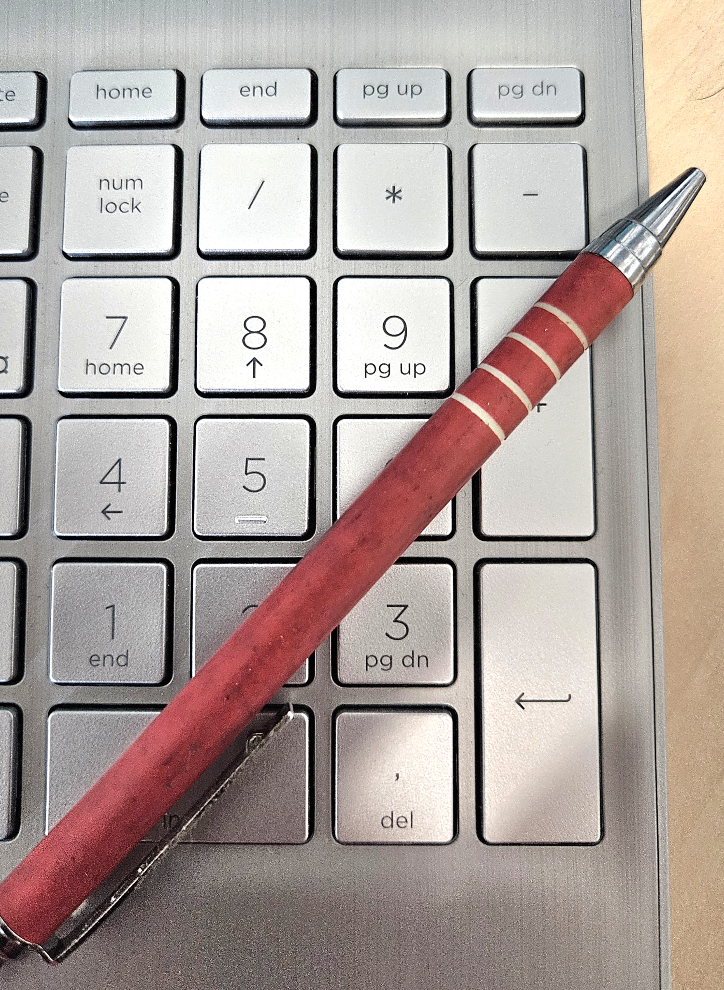 Image of calculator/numbers and red pencil for IELTS Academic Writing Task 1