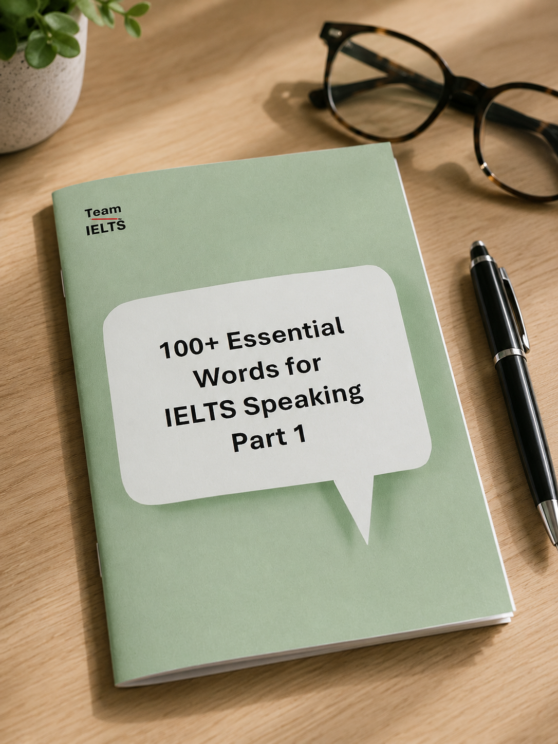 Excel with this free Speaking Part 1 IELTS vocabulary pack with student's red pencil 